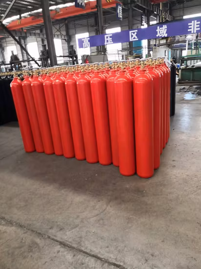 68L 150bar High Pressure Vessel Seamless Steel CO2 Carbon Dioxide Gas Cylinder